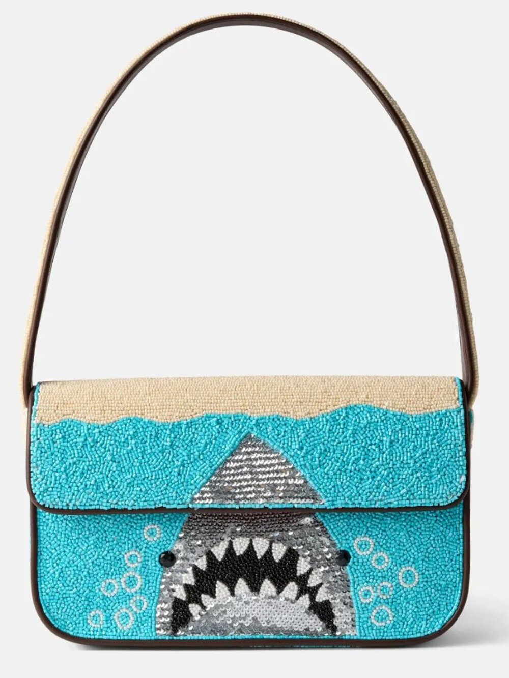 Staud Shark Tommy Beaded Bag EUC